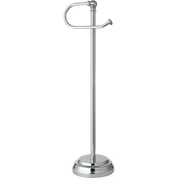 Classic Bathroom Free Standing Toilet Tissue Paper Roll Holder Stand - Picture 3 of 5